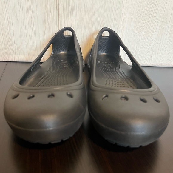Crocs Kadee Black Slip On Ballet Flats Women’s 7 Comfort Minimalist Office Basic - Picture 5 of 9